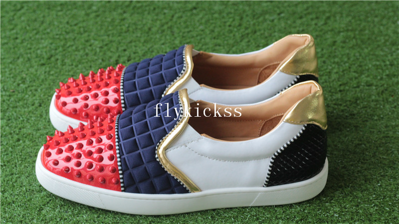 Christian Louboutin Sneaker Low Top Red Blue White